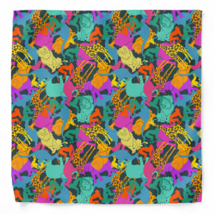 Animal Silhouettes Pattern Bandana