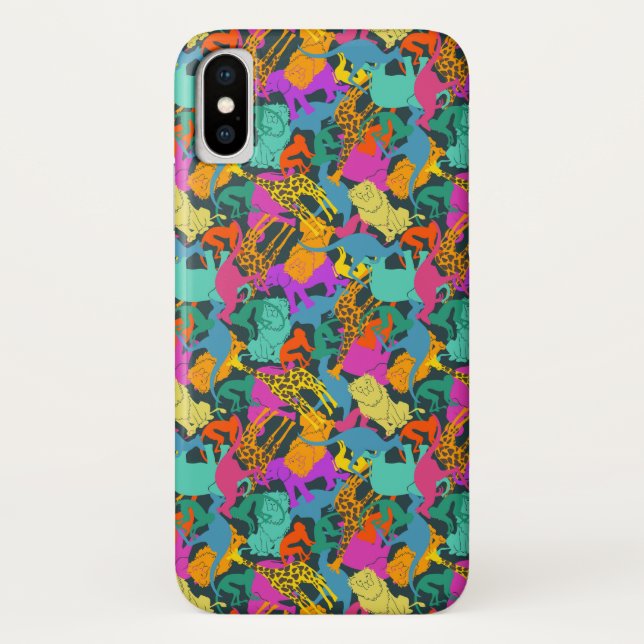 Animal Silhouettes Pattern Case-Mate iPhone Case (Back)