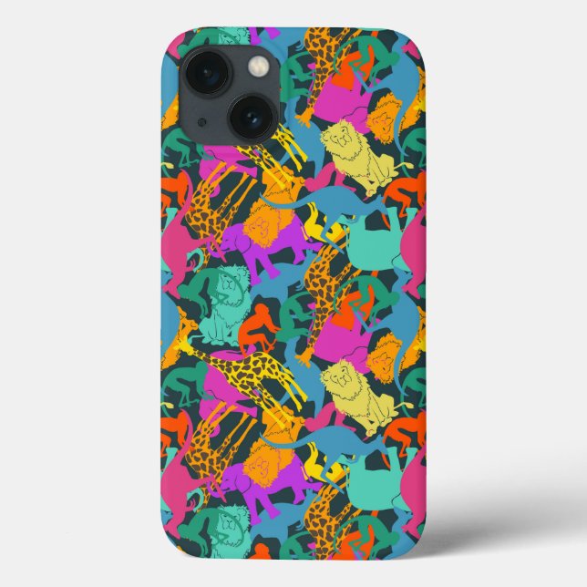Animal Silhouettes Pattern Case-Mate iPhone Case (Back)