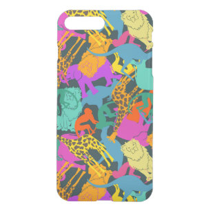 Animal Silhouettes Pattern iPhone 8 Plus/7 Plus Case