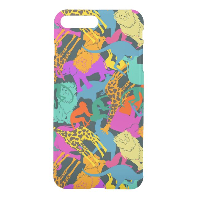Animal Silhouettes Pattern Uncommon iPhone Case (Back)