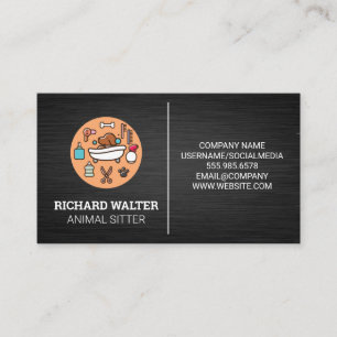 Animal Sitter Care Taker Business Card