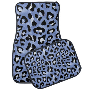 Animal Skin Allure: Watercolor Leopard Car Floor Mat