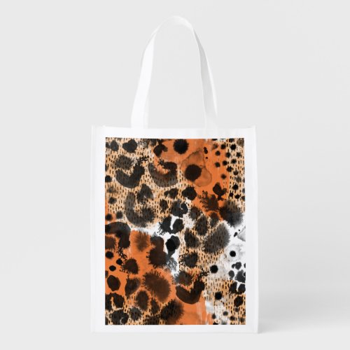 Animal skin creative leopard pattern grocery bag