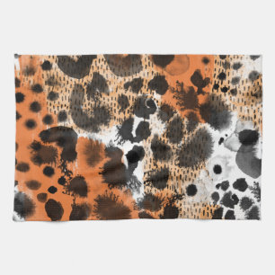 Animal skin: creative leopard pattern. kitchen towel