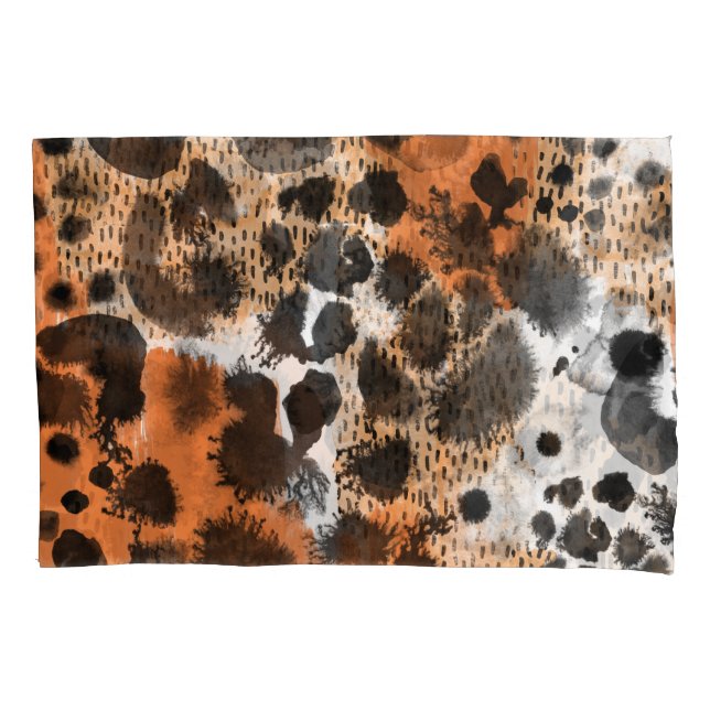 Animal skin: creative leopard pattern. pillow case (Front)