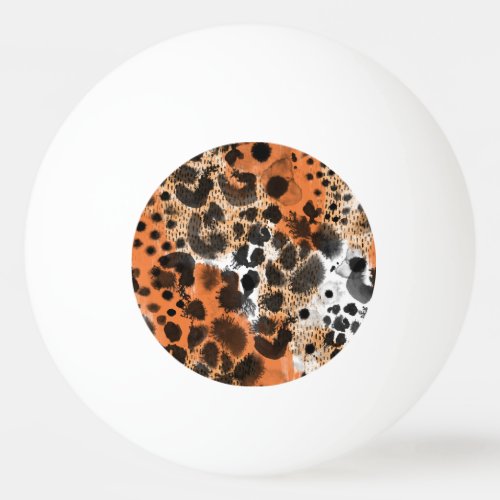 Animal skin creative leopard pattern ping pong ball