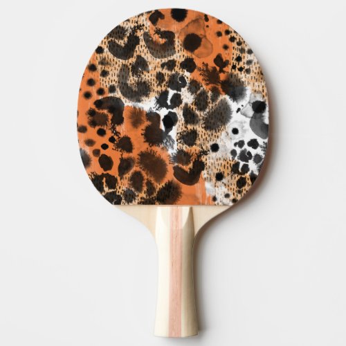 Animal skin creative leopard pattern ping pong paddle