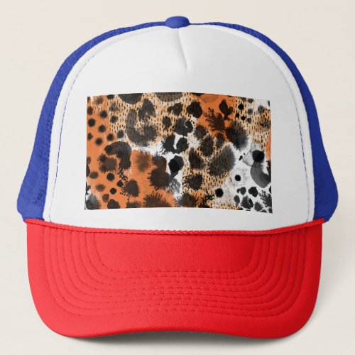 Animal skin creative leopard pattern trucker hat