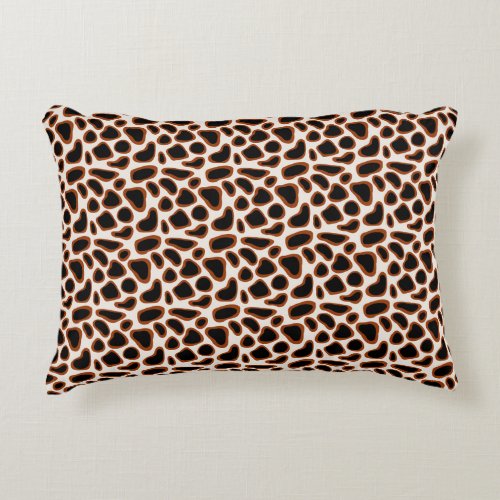 Animal skin fur cat tiger scattered pattern  duvet accent pillow