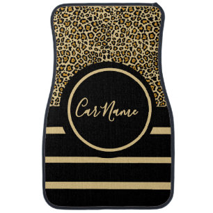 Animal Skin Leopard Print Set of Car Mats
