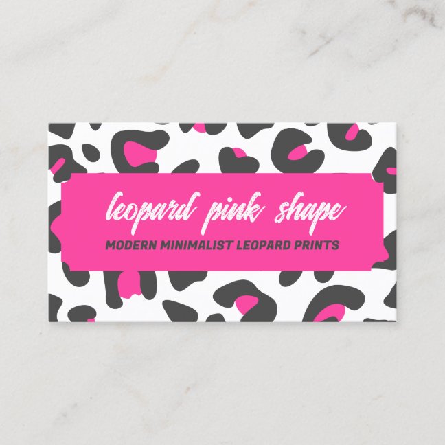 Animal Skin Leopard spot Business Card