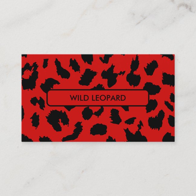 Animal Skin Leopard spot Business Card