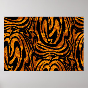 Animal Skin Pattern. The fabric Abstract with Tige Poster