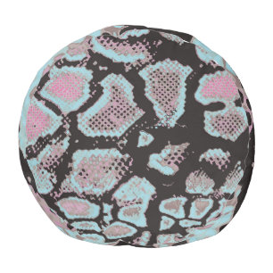 Animal skin pattern, vintage design. pouf