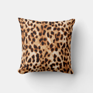 Animal Skin: Watercolor Spotted Pattern. Throw Pillow