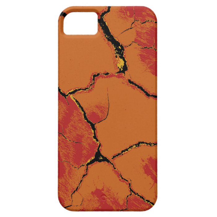 animal skin with crack overlay iPhone 5 case