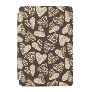 Animal skin with hearts iPad mini cover