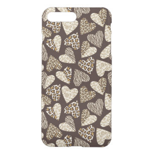 Animal skin with hearts iPhone 8 plus/7 plus case