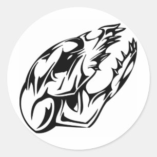 Animal Skull Classic Round Sticker