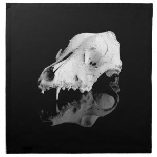 Animal skull cloth napkin