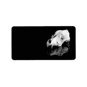 Animal skull label