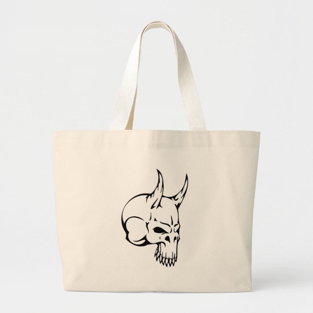 Animal Skull Large Tote Bag (Front)