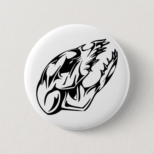 Animal Skull Pinback Button (Front)