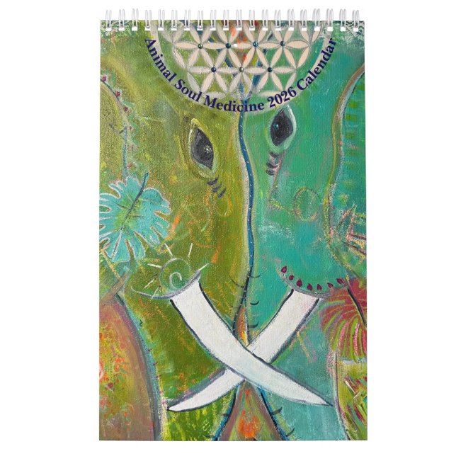Animal Soul Medicine 2026 Original Art Calendar  (Cover)