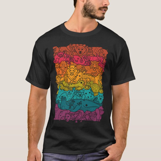 Animal Spectrum  Dark T-Shirt (Front)
