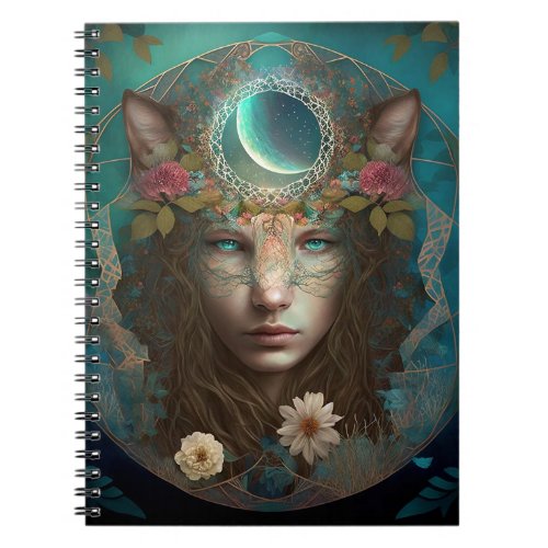 Animal Spirit Mystical Fantasy Art Notebook