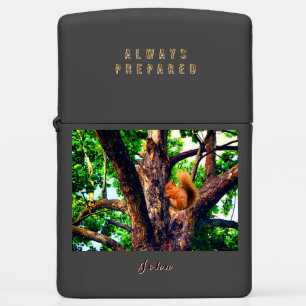 Animal Squirrel (w/ Name or Intials) Zippo Lighter