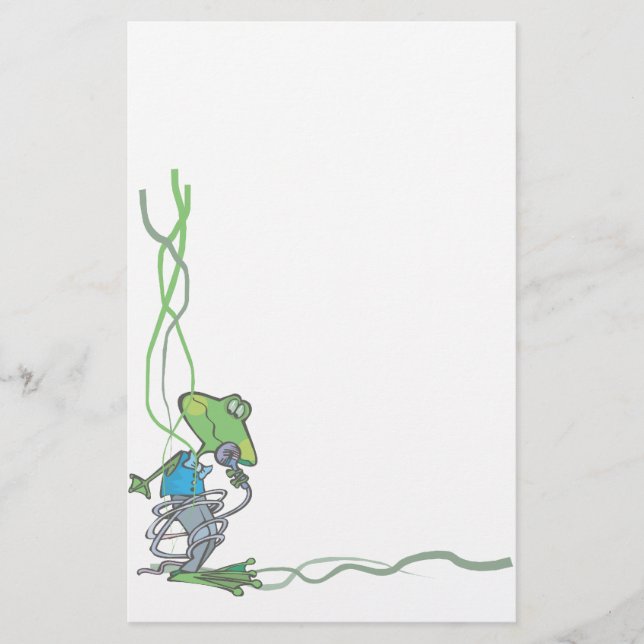 Animal Stationary Pet Lovers Frog Stationary Stationery (Front)