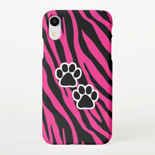 Animal Striped Paw Print Phone Case