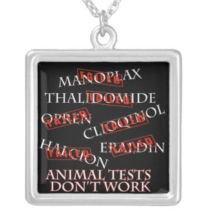 Animal Tests Don't Work Necklace