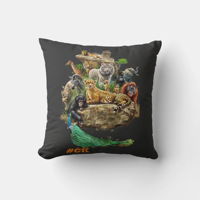 Animal Throw Pillow (Front)