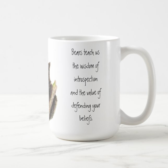 Animal Totem, Bears Nature, Spirit Guide Coffee Mug (Right)