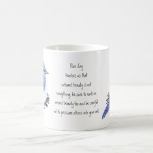 Animal Totem Blue Jay Inspirational Nature Guide Coffee Mug