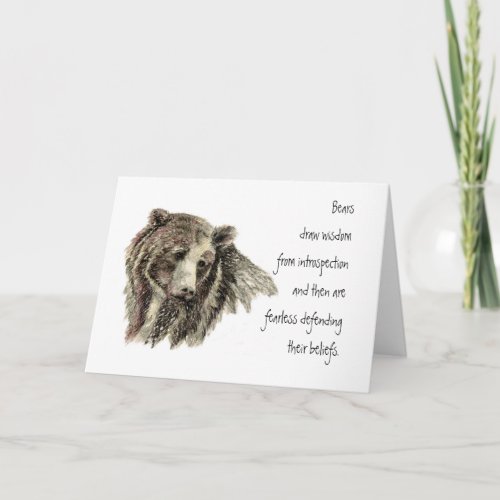 Animal Totem Spiritual Inspiration Encouragement Card