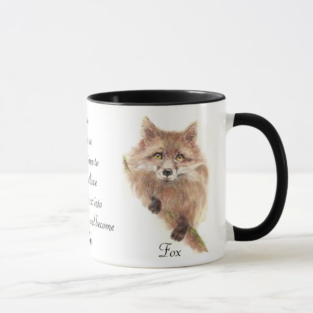 Animal Totem, Spiritual, Inspiration Encouragement Mug (Right)