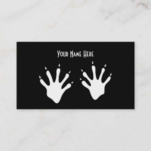 Animal Tracks Business Card Template