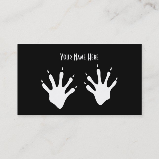 Animal Tracks Business Card (Front)