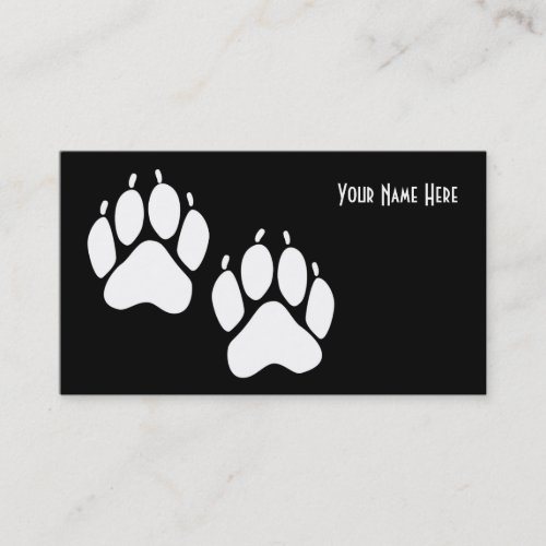 Animal Tracks Business Card