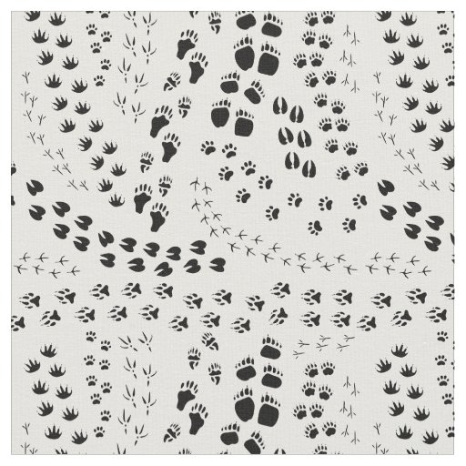 Animal Tracks Pattern Fabric