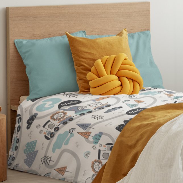 Animal Train Adventure  Duvet Cover (Creator Uploaded)