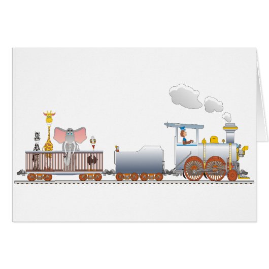 Animal Train Cards (Front Horizontal)