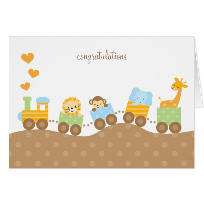 Animal Train Note Cards Greeting Cards