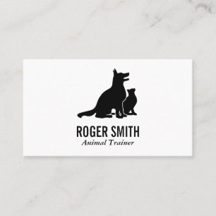 Animal Trainer   Cat and Dog Lover Business Card