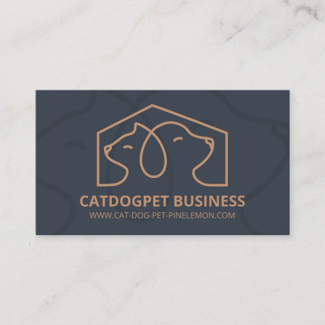 Animal Training Coach Service Business Card