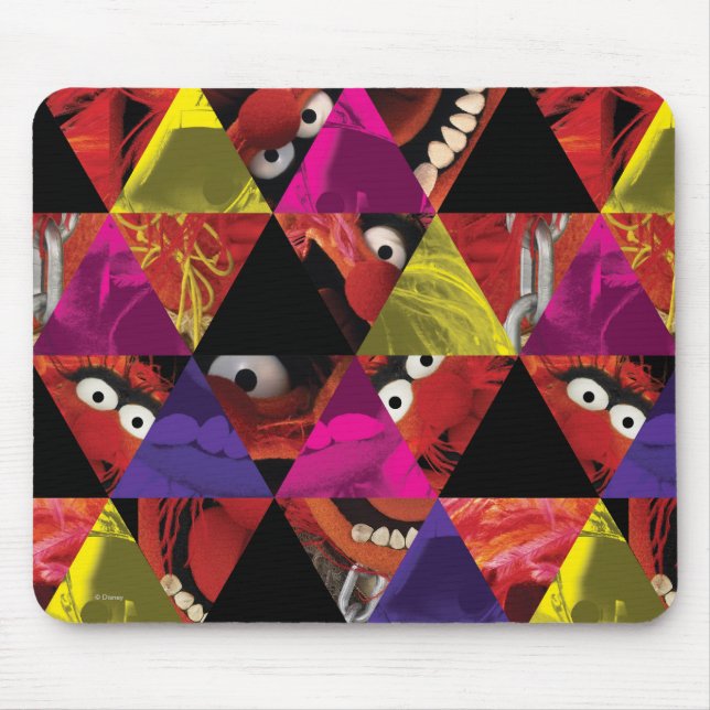 Animal Triangle Pattern Mouse Pad (Front)